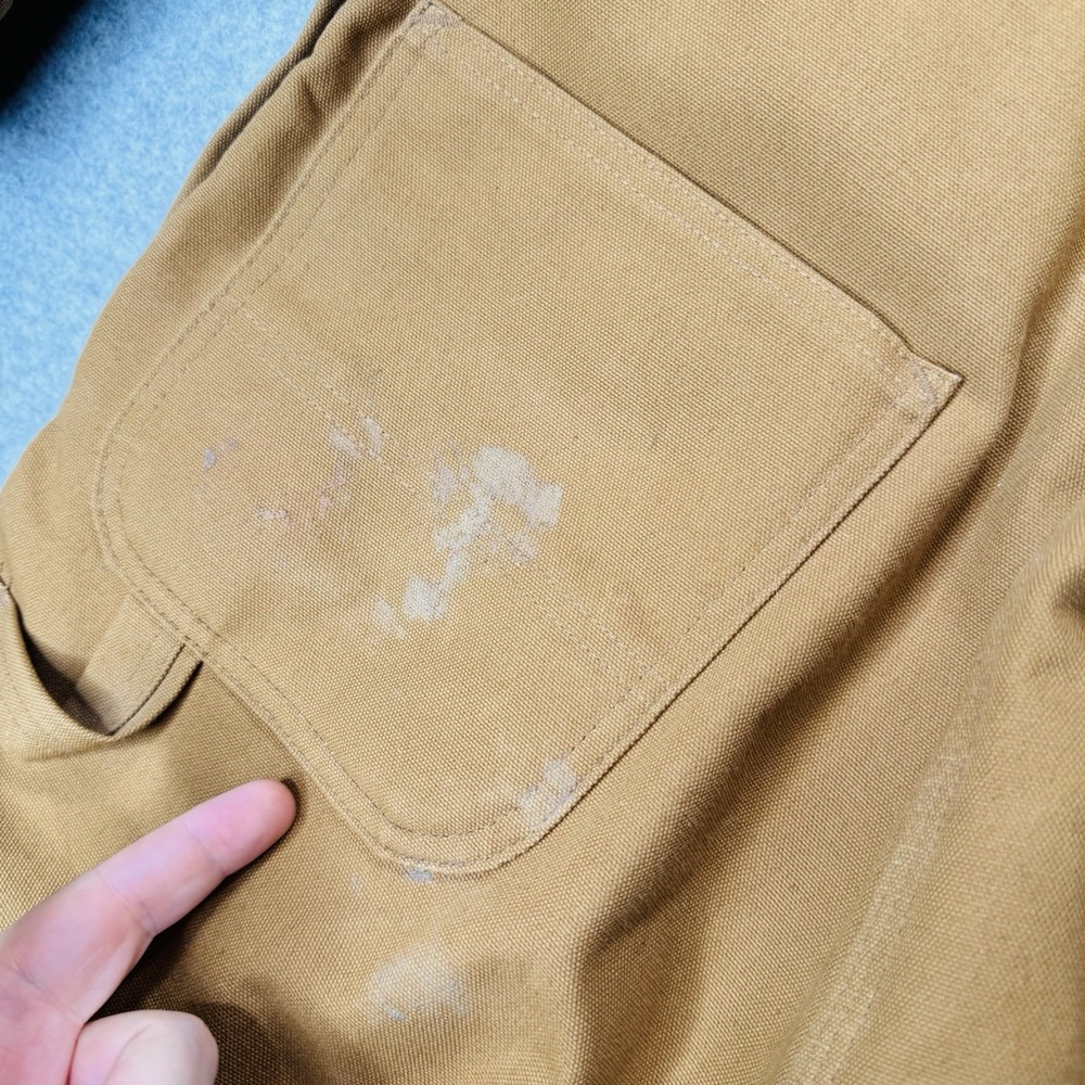 Vintage Carhartt X01 BRN Quilt Insulated Duck Coveralls Mens 42 Regular USA READ - Picture 14 of 16